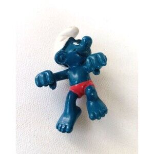Vintage Windsurfer Smurf PVC Figurine Only  Shleich Peyo